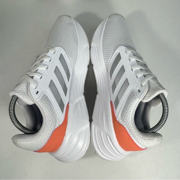 Adidas Galaxy 6 CloudFoam Comfort Running Shoe WHT/Silver/Coral Fusion; Women 10 - Picture 6 of 16